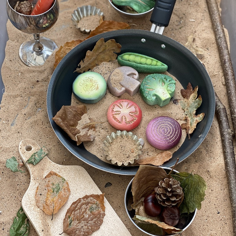 Sensory Play Stones – Vegetables